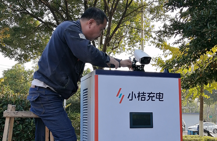 南京某小区停车场充电桩安防工程